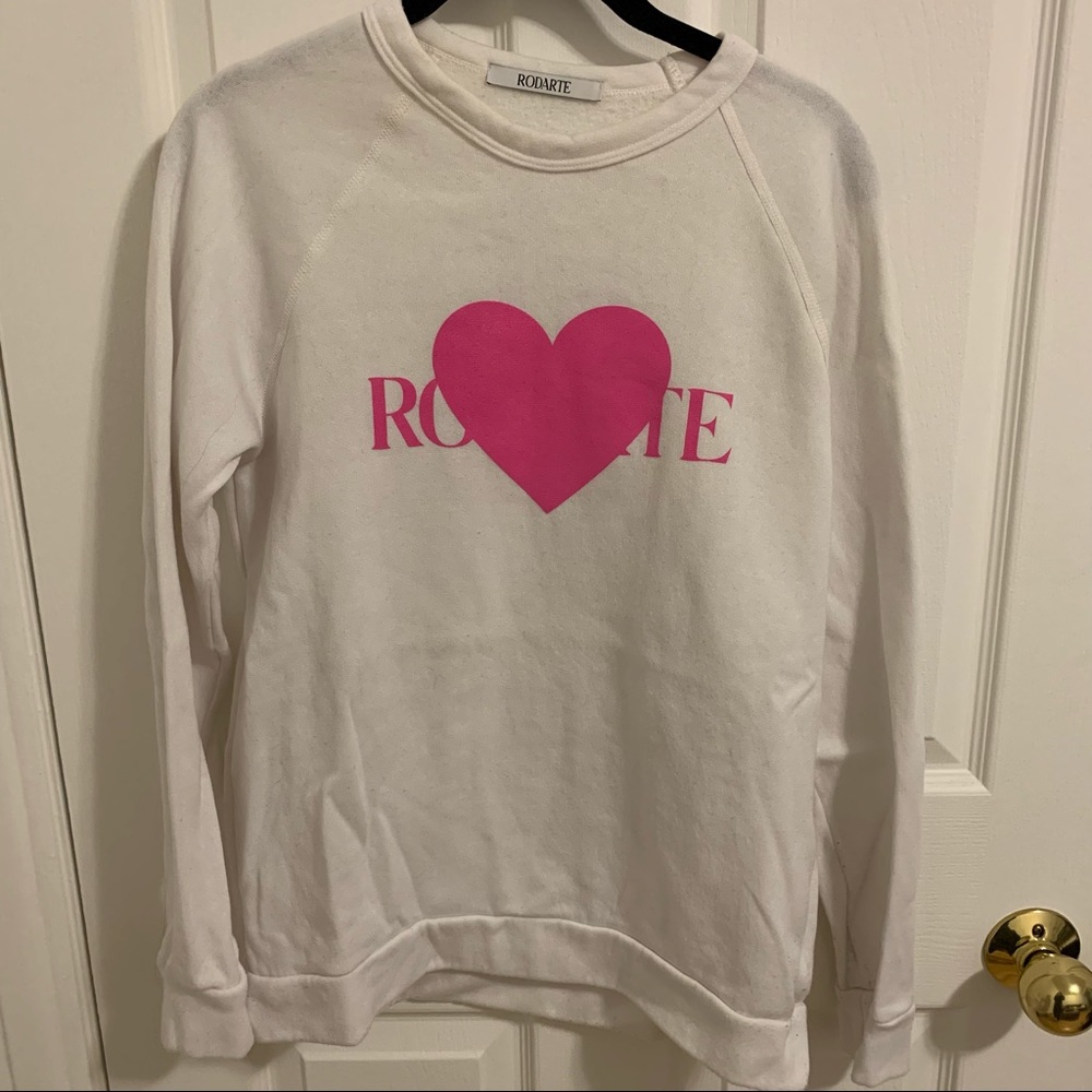 Rodarte White Sweatshirt